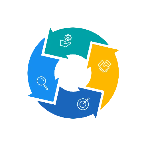 a-colorful-circular-graphic-with-arrows-and-icons