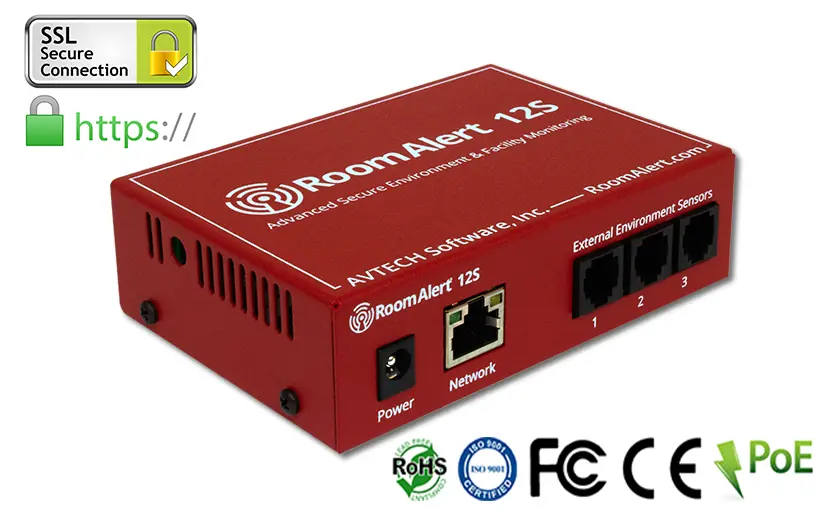 [RA12S-DAP-WAS] Room Alert | 12S Monitor