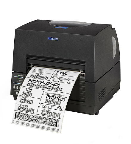 [1000859] Citizen CL-S6621XL Printer| USB,Serial | Black | EN Plug
