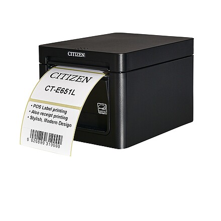 [CTE651XNEBXL] Citizen CT-E651L Printer; Label, USB, Black